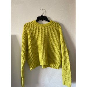 American Eagle Women’s Lime Green Knit Sweater Size Small